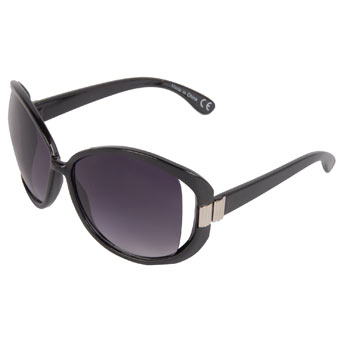 Black butterfly plastic sunglasses