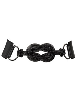 Black chainmail belt