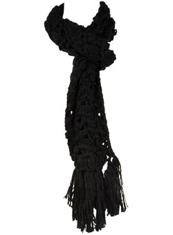 Dorothy Perkins Black chunky scarf
