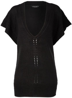 Dorothy Perkins Black chunky tabard jumper