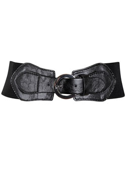 Dorothy Perkins Black circle buckle belt