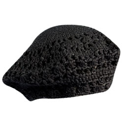 Dorothy Perkins Black cotton crochet hat