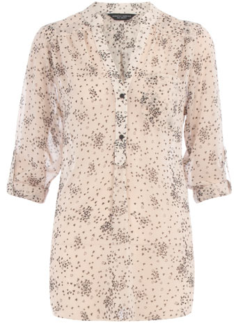 Dorothy Perkins Black/cream heart print blouse DP05205331
