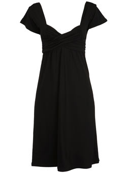 Dorothy Perkins Black crossover jersey dress