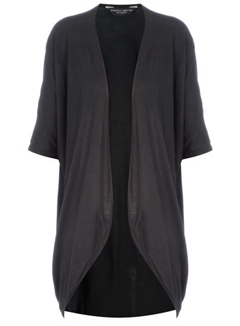 Dorothy Perkins Black curved hem jersey cardigan