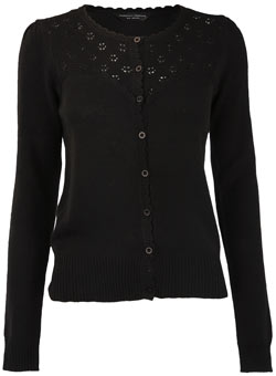 Black detail cardigan