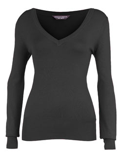 Dorothy Perkins Black double neck trim jumper