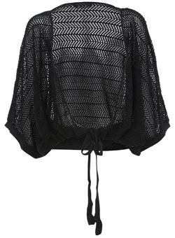 Dorothy Perkins Black drawstring shrug