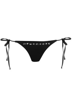 Dorothy Perkins Black embellished bikini bottoms