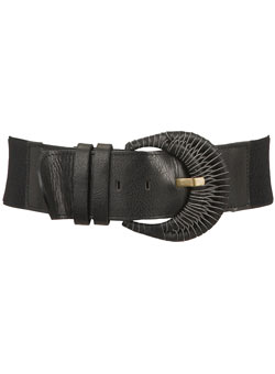Dorothy Perkins Black fan buckle belt