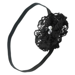 Dorothy Perkins Black flower corsage headband