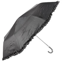 Dorothy Perkins Black frill edge umbrella