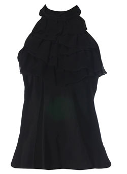 Dorothy Perkins Black frill halter