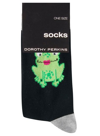 Dorothy Perkins Black frog princess socks