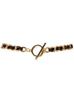 Dorothy Perkins Black/gold chunky waist belt