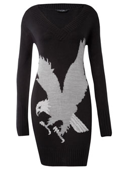 Black/grey eagle jumper