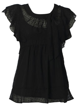 Dorothy Perkins Black high neck top