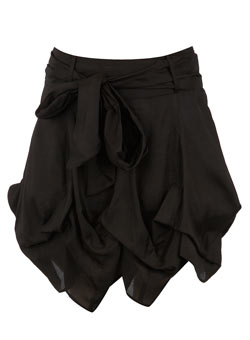 Dorothy Perkins Black hitch skirt