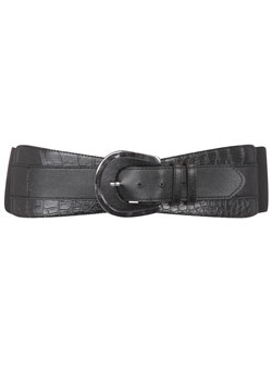 Dorothy Perkins Black horseshoe buckle belt