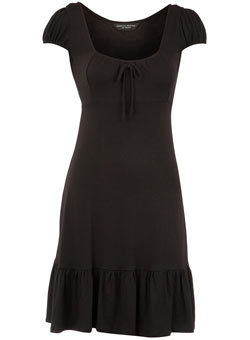 Dorothy Perkins Black jersey peasant dress