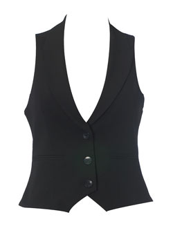 Dorothy Perkins Black jet pocket waistcoat