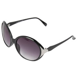 Black large round sunglasses
