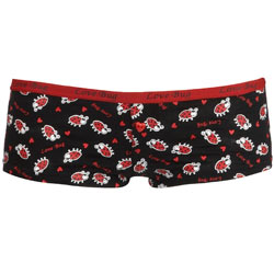 Dorothy Perkins Black love bug boxer