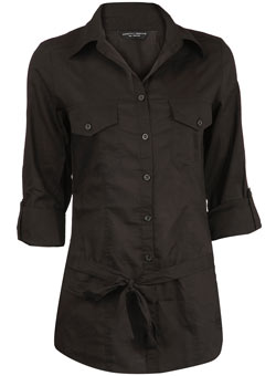 Dorothy Perkins Black military shirt