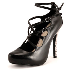 Dorothy Perkins Black multi strap shoes