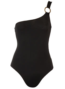 Dorothy Perkins Black one shoulder swimsuit