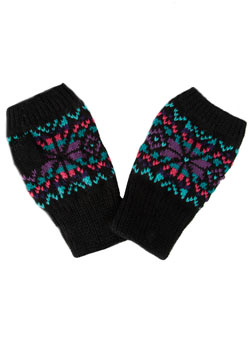 Dorothy Perkins Black patterned handwarmers