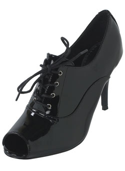 Dorothy Perkins Black peep toe lace-up shoes