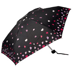 Dorothy Perkins Black/pink heart umbrella