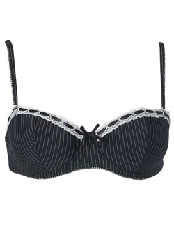 Dorothy Perkins Black pinstripe bra