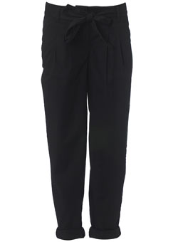 Dorothy Perkins Black pleat front trousers