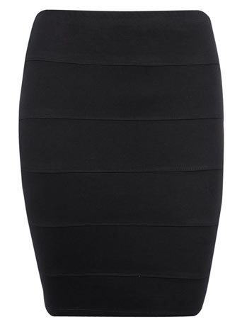 Dorothy Perkins Black ponte bandage skirt