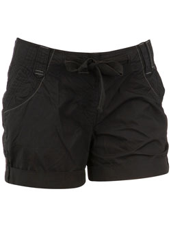 Dorothy Perkins Black poplin shorts