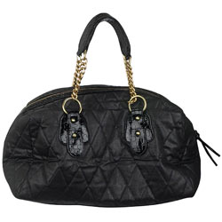 Dorothy Perkins Black quilted holdall
