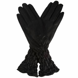 Dorothy Perkins Black quilted leather glove