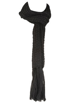 Dorothy Perkins Black rib scarf