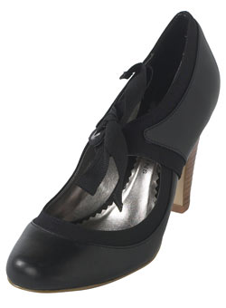 Dorothy Perkins Black ribbon tie shoes