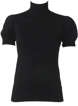 Dorothy Perkins Black roll neck top