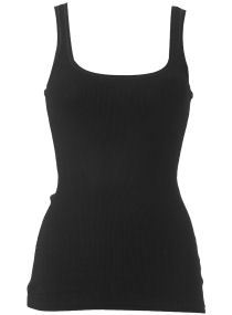 Dorothy Perkins Black scoop vest top