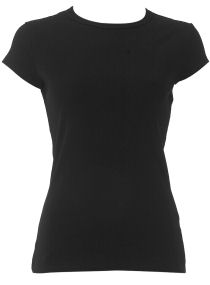 Dorothy Perkins Black short sleeve crew top
