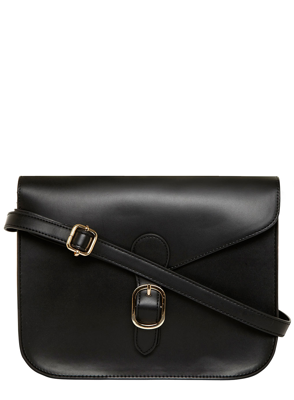 Dorothy Perkins Black simple buckle satchel 18342710