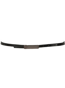 Dorothy Perkins Black skinny metal plate belt