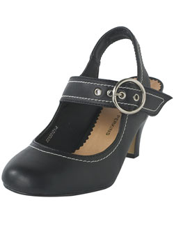 Dorothy Perkins Black slingback bar shoe