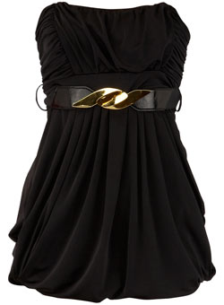 Black slinky boobtube