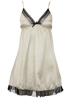 Black spot nightdress