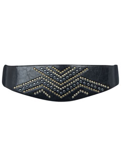 Dorothy Perkins Black studded cummerbund belt